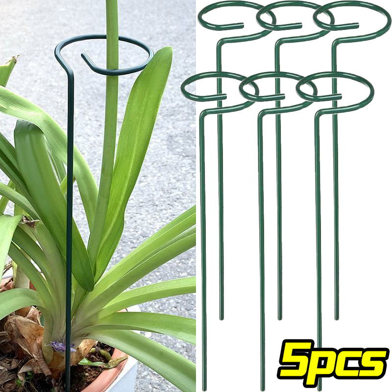 Florist Supply Bulk - 1/10pcs Garden Support Stake Ring Metal