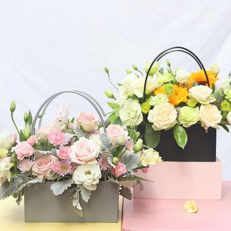 Florist Supply Buckets - Flower Paper Box Bucket PVC Florist