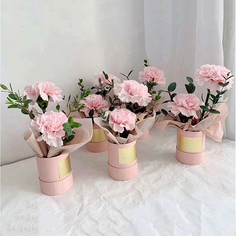 Florist Supply Buckets - Round Flower Paper Box With Lid