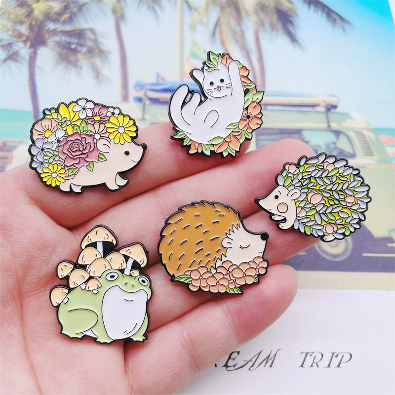Creative Plants Flowers Animal - Flower Frog Pin review and price