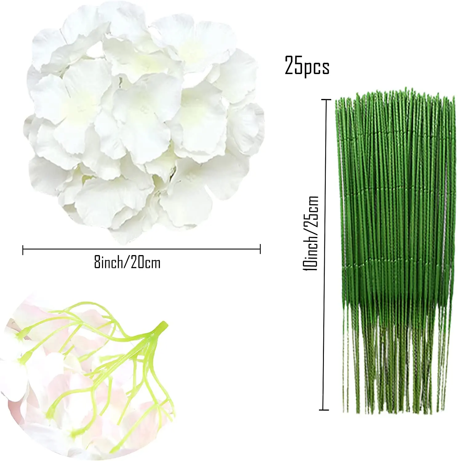 8 inch Big Silk Hydrangea Head - Florist Supply Bulk review and price