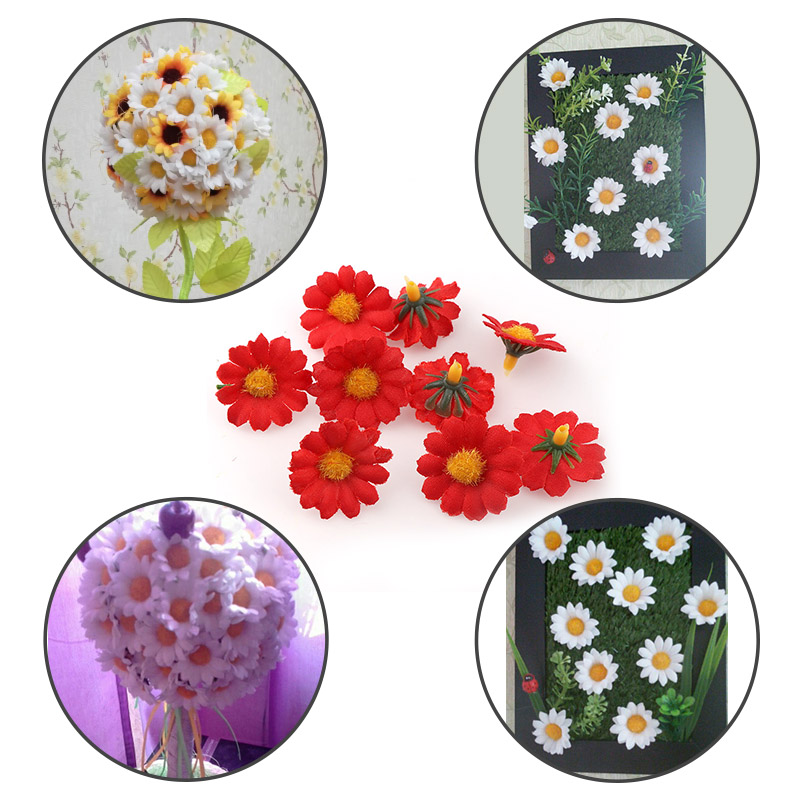 100PC/lot 2.5cm Mini Daisy Dec - Florist Supply Bulk review and price