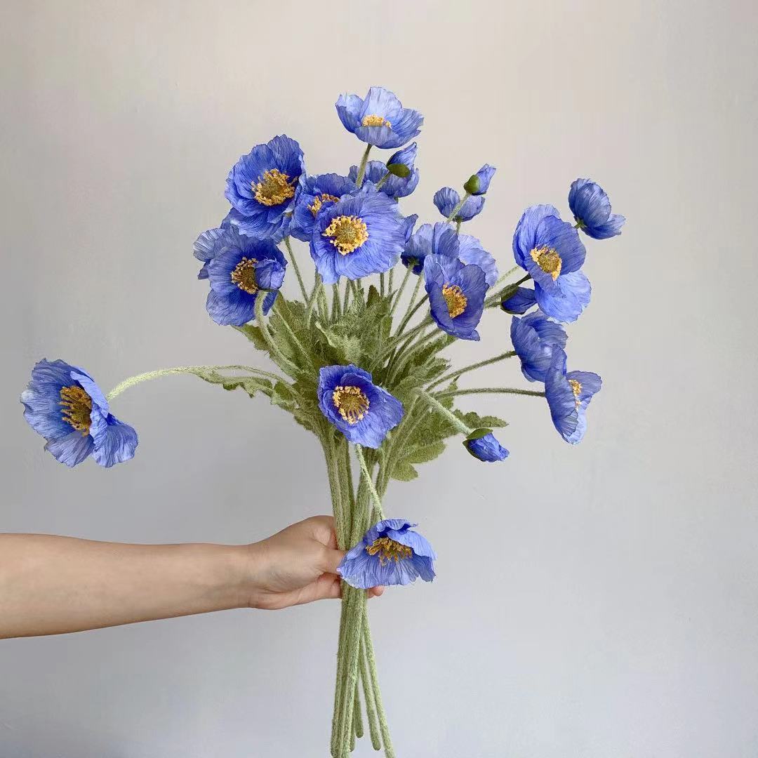 Fake Poppy Silk Flowers Long S - Florist Supply Bulk review and price