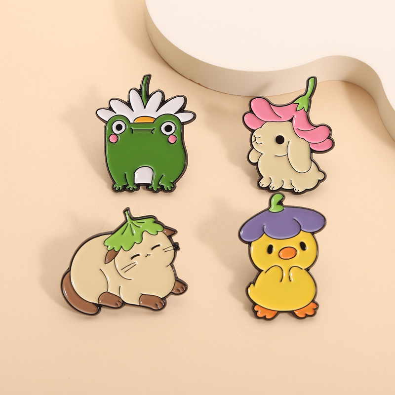 Flowers Leaf Hat Enamel Pins C - Flower Frog Pin review and price