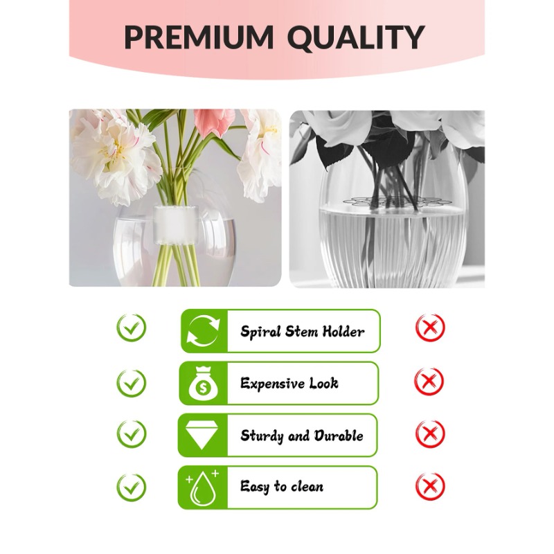 Spiral Stem Holder Sturdy Clea - Florist Supply Bulk review and price